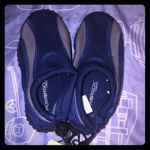 Boys grey and blue water shoes 13 or 1